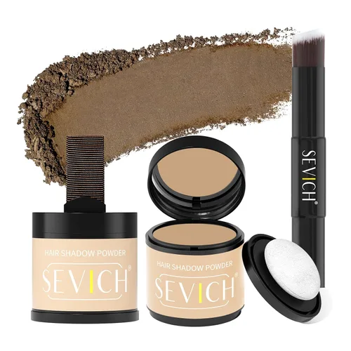 Vista 15 de SEVICH Polvo magnético recargable para retoque de raíces del cabello, impermeable, cobertura de canas y corrector de línea capilar con doble