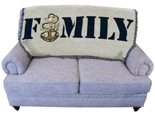 Vista 12 de Pure Country Weavers PCW - Manta fuerte de la Marina de los Estados Unidos, manta militar de regalo, tejida de algodón, fabricada en los Estados