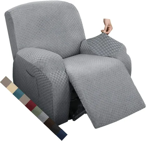 Vista 21 de MAXIJIN funda para sofá de 4 piezas, para sofás de 3 plazas, muy elástica, no se desliza, para perros, para mascotas, protector elástico de muebles