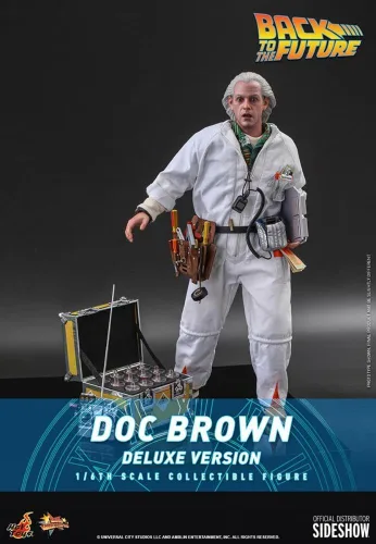 Vista 4 de Hot Toys Doc Brown - Deluxe Regreso al futuro