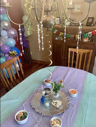 Vista 6 de KAOYOO - Cadena de cuentas de cristal transparente de 10 m para bricolaje, decoración de boda y fiesta (colorida)