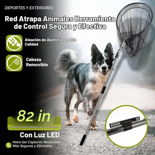 Vista 3 de Dog Catch Net Pole - Herramienta de control de vida silvestre para captura de animales