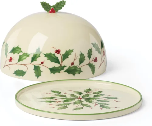 Vista 2 de Lenox 898272 Plato Cubierto Navideño, Pequeño, Navidad, Vajilla Festiva para Servir