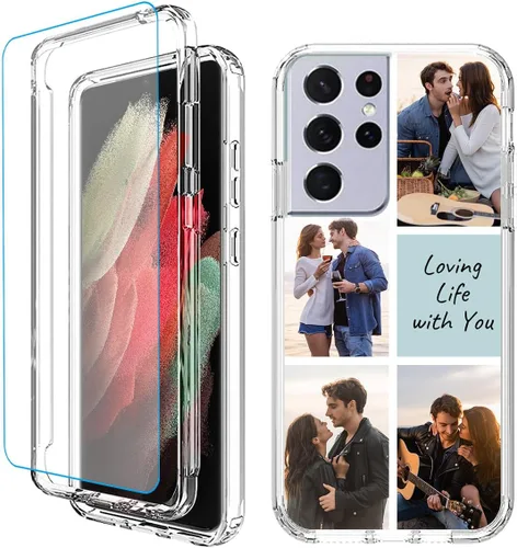 Vista 9 de Funda para teléfono con foto personalizada para Samsung Galaxy S21 5G, cubierta personalizada con imagen, texto, logotipo