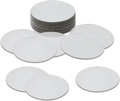 Vista 8 de Mini azulejos de espejo acrílico autoadhesivos de 1 pulgada, 50