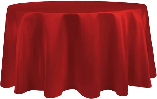 Vista 35 de Ultimate Textile Mantel redondo de satén nupcial de 60 pulgadas, se adapta a mesas de menos de 60 pulgadas de diámetro, berenjena morado berenjena