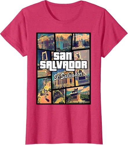 Vista 10 de Camiseta Orgullosa de San Salvador Capital El Salvador