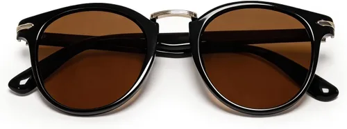 Vista 3 de VISOONE Classic Round Sunglasses for Women Men