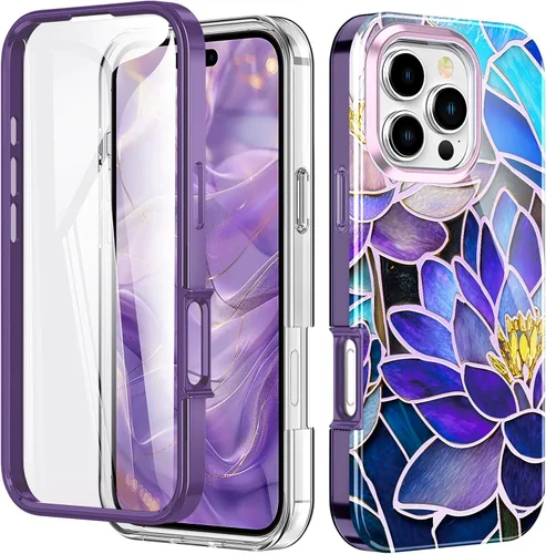 Vista 28 de Bonita funda de mármol para iPhone 11 Pro Max de 6.5 pulgadas, fabricada con protector de pantalla, ligera y elegante, cuerpo completo, a prueba