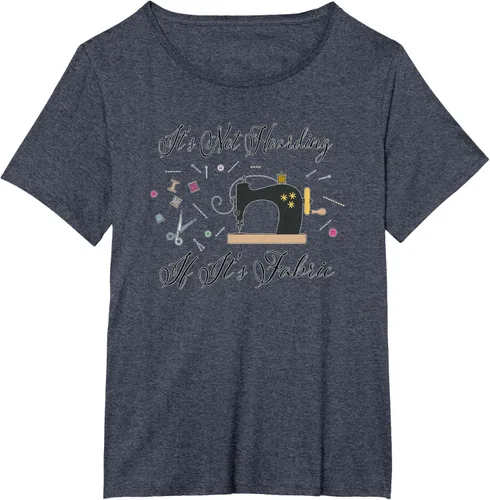 Vista 89 de It's Not Hoarding If Its - Camiseta de costura para acolchado, Blanco, S