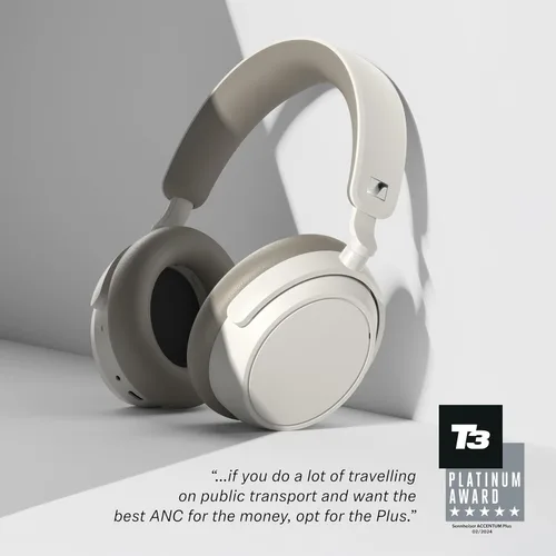 Vista 12 de Sennheiser ACCENTUM Plus - Auriculares inalámbricos Bluetooth con cancelación de ruido, función de carga rápida, hasta 50 horas de reproducción, ANC