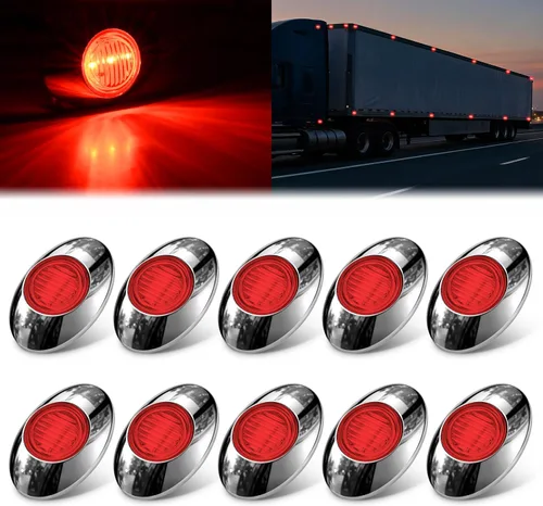 Vista 22 de Nilight Luz de Marcador Lateral 30PCS 3.8 Pulgadas Ámbar Rojo Blanco 6 LED Indicador Luz de Posición Marina Barco Luces de Navegación para Yate