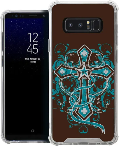 Vista 15 de CasesOnDeck Funda compatible con [Samsung Galaxy Note 8] Note 8, funda delgada y transparente de poliuretano termoplástico flexible con protección