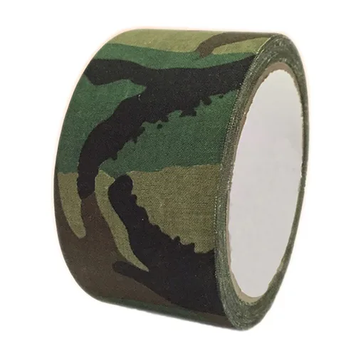 Vista 11 de Cinta adhesiva protectora de camuflaje de 5 cm x 5 m, cinta de camuflaje impermeable y elástica, cinta de envoltura para acampar al aire libre