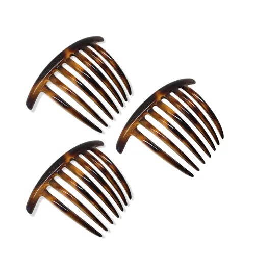 Vista 12 de Parcelona French Twist - Juego de 2 peines de celuloide de 4 pulgadas (4.0 in), flexibles, duraderos, antideslizantes, accesorios para el cabello