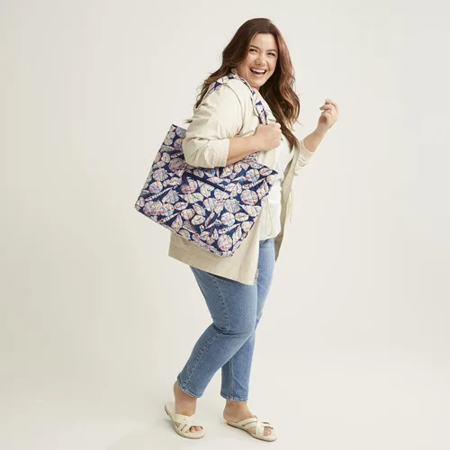 Vista 5 de Bolso tote Vera de algodón para mujer