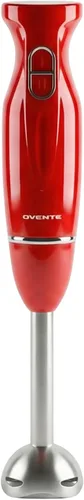 Vista 10 de OVENTE - Batidora de mano de inmersión, eléctrica portátil de 300W con 2 velocidades de mezcla y cuchillas de acero inoxidable para licuados, Negro