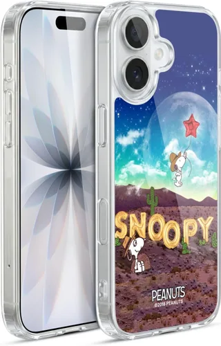 Vista 118 de Head Case Designs Funda de gel con licencia oficial de Peanuts Nebula Cactus Needles Snoopy Space Cowboy [protección de grado militar] compatible