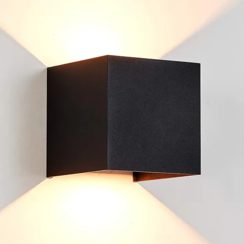 Vista 8 de Lámpara de pared LED impermeable de aluminio, luz impermeable para exteriores, 20 W, 100-277 V, 2800K-3000K (no regulable), luz de pared