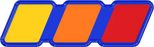 Vista 2 de Insignia tricolor - Compatible con Toy Taco, Tun y 4Run Negro con escala de grises TRI