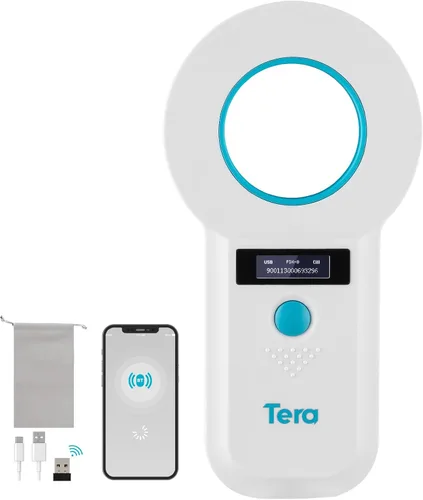 Vista 15 de Tera Lector de Microchip para Mascotas con Anillo D RFID Escáner de Identificación de Chips de Animales Portátil con Pantalla de Visualización OLED