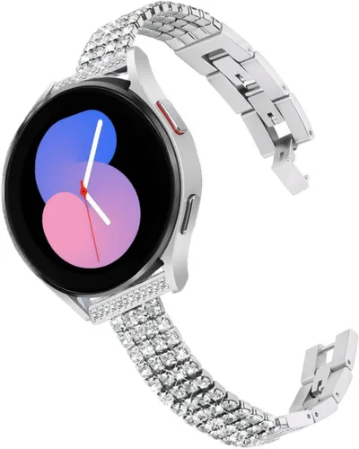 Vista 11 de DEALELE Correas compatibles con Samsung Galaxy Watch 6/6 Classic / 5/5 Pro / 4/4 Classic / 3 1.614 in / Active 2, correa de repuesto de metal