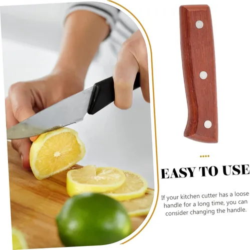 Vista 9 de DOITOOL Juego de mangos de madera para cuchillos antideslizantes de repuesto para picadores de cocina