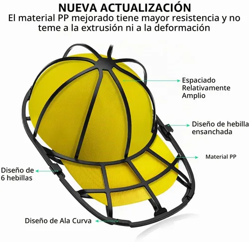 Vista 2 de Coopache - Juego de 4 arandelas para gorra de béisbol para lavadora Protector de tapa de bola para lavaplatos