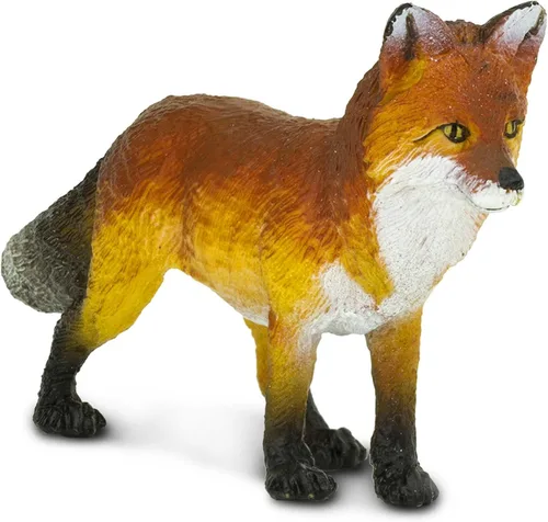 Vista 4 de Safari Ltd. Figura de zorro rojo – Figura detallada de plástico de 3.5 pulgadas – Divertido juguete educativo para niños, niñas y niños a partir