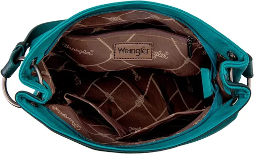Vista 41 de Wrangler Hobo - Bolsas para mujer de cuero vegano con asa superior, bolsos de hombro y bolsos