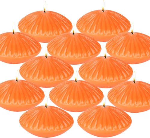 Vista 11 de Velas de colores flotantes de manzanilla, velas grandes perfumadas románticas de 2 pulgadas para jarrones cilíndricos, centros de mesa en bodas