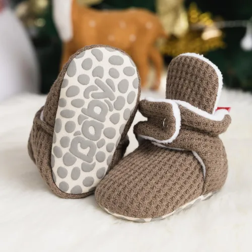 Vista 77 de Sawimlgy - Botines de algodón antideslizantes para recién nacido, con agarre, para cuna o para el invierno