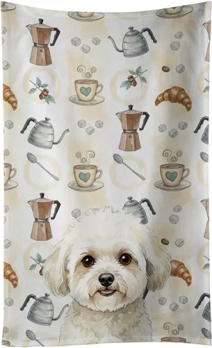Vista 313 de Caroline's Treasures Afghan Hound - Toalla de cocina para barra de café, terciopelo frontal y lazo de algodón, lavable a máquina Sabueso afgano