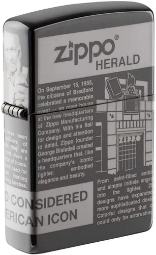 Vista 25 de Zippo Encendedor de bolsillo con diseño de patrón de 540 colores que brilla en la oscuridad Logotipo de 540 colores que brillan en la oscuridad