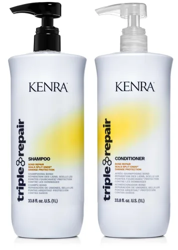 Vista 9 de Kenra Triple Repair Conditioner Targets & Repairs Weak or Broken Bonds Split Ends Damaged Hair Bond Builder Sulfate-Free