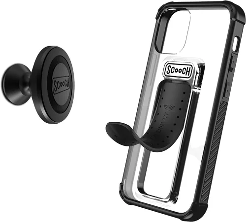 Vista 200 de Scooch Wingman - Funda con soporte de patas para iPhone 11 [Protección contra caídas de 10 pies] [Soporte de dos vías] Cubierta protectora, funciona