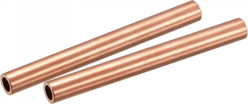 Vista 11 de uxcell Tubo redondo de cobre 0.315 in OD 0.059 in espesor de pared 3.937 in longitud tubería 2 piezas