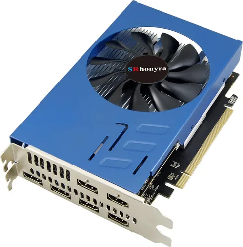 Vista 14 de Tarjeta gráfica GTX 1050 Ti 4 GB 4HDMI 128-Bit Quad Monitor Tarjeta de Video GDDR5 para múltiples pantallas, proyección o pared de video