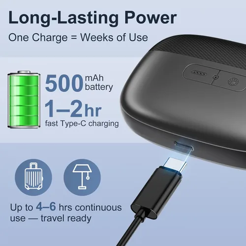 Vista 6 de Cortaúñas eléctrico mejorado 2026 con almacenamiento de uñas y luz LED, recortador de uñas y pies recargable inteligente para personas mayores