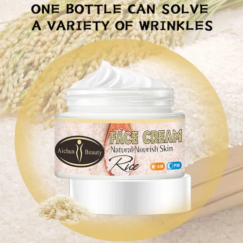 Vista 2 de AICHUN BEAUTY Crema facial Extracto de arroz natural Cuidado de la piel Hidratante Antiedad Antipecas Reparación Dañada Piel Restaura Hidratación