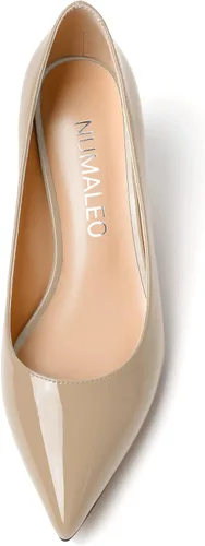 Vista 3 de Zapatos de tacón medio grueso para mujer, con puntera puntiaguda, de 2.5 pulgadas