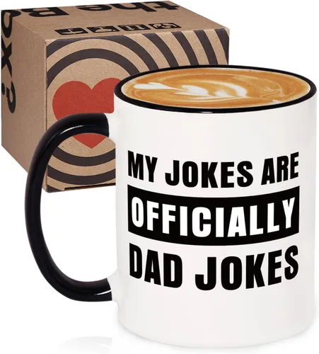 Vista 5 de Aurahouse Regalos para Papá Primerizo, Taza Oficial de Chistes de Papá, Anuncio de Embarazo Divertido para Esposo, Regalos para Papás Primerizos