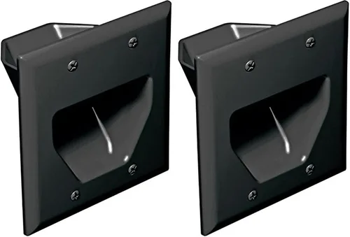 Vista 12 de DATA COMM Electronics 45-0001-BK - Placa empotrable de bajo voltaje (1 banda, 2 unidades), color negro