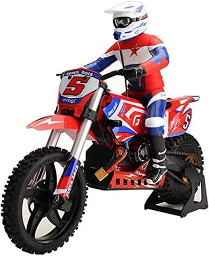 Vista 3 de SR5 1/4 Escala Super Rider RC motocicleta sin escobillas RTR escala 1/4 Dirt Bike Super estabilizador eléctrico RC motocicleta
