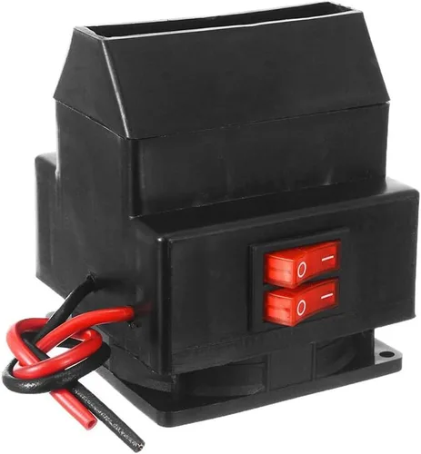 Vista 5 de MASO - Calefactor portátil para coche de 12V 150W - Ventilador de alta potencia para parabrisas de automóvil, calentamiento rápido, descongelador