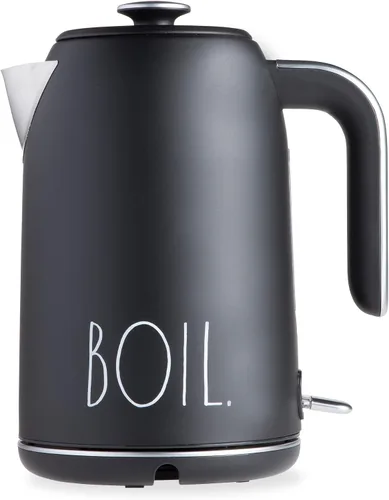 Vista 9 de Rae Dunn Hervidor eléctrico de agua caliente – Cafetera de acero inoxidable, tetera de té, base giratoria, con protección de apagado automático