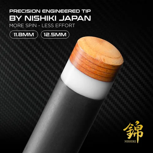 Vista 4 de RHINO Eclipse II Carbon Fiber Low Deflection Pool Cue Ámbar (Ember)