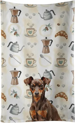 Vista 65 de Caroline's Treasures Afghan Hound - Toalla de cocina para barra de café, terciopelo frontal y lazo de algodón, lavable a máquina Sabueso afgano