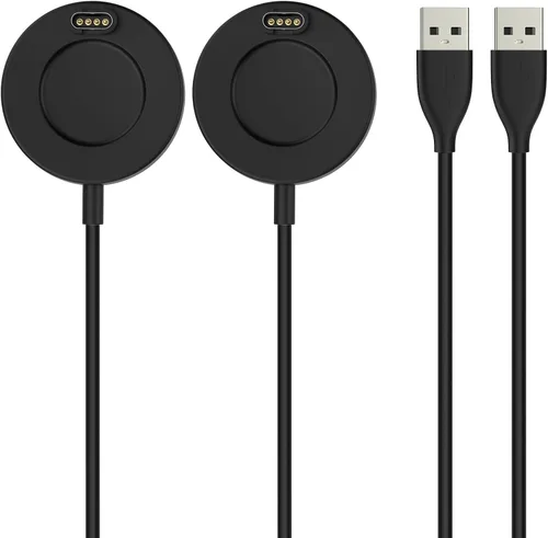 Vista 4 de Cable cargador 2 en 1 compatible con Garmin Watch, base de carga