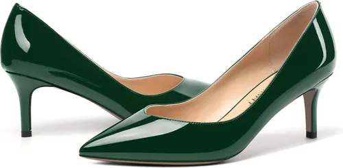 Vista 6 de Zapatos de tacón medio para mujer con puntera puntiaguda y puntera puntiaguda de 2.5 pulgadas